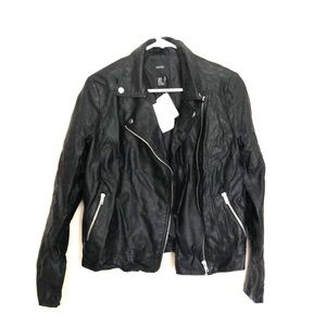 Faux leather jacket